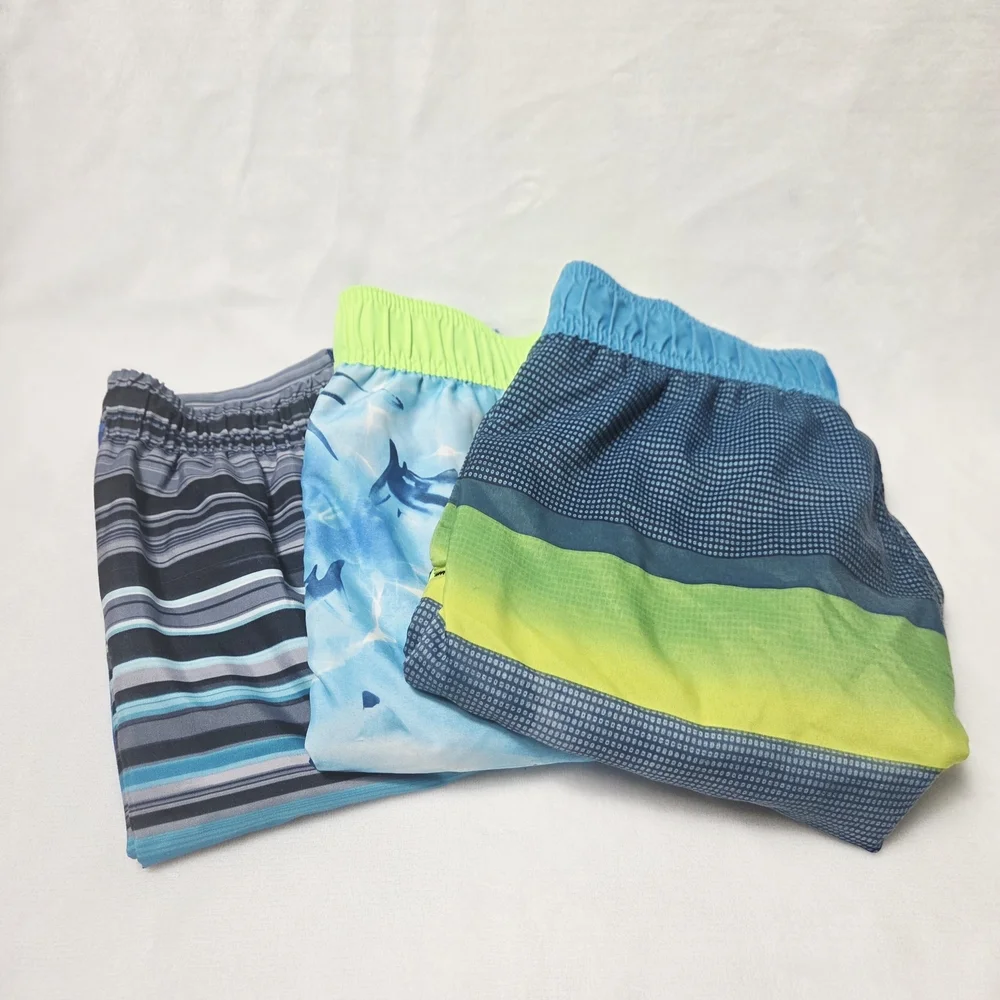Bundle Of 3 Swim Trunks Boys Size L